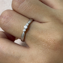 Engravable Frosted Solitaire Infinity Silver Couples Promise Rings