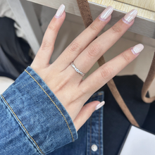 Engravable Frosted Solitaire Infinity Silver Couples Promise Rings