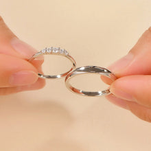Engravable Princess And Knight Silver Promise Rings For Couples