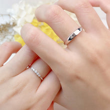 Engravable Princess And Knight Silver Promise Rings For Couples