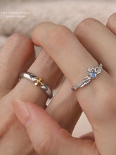 Adjustable Princess And Knight Silver Promise Rings For Couples