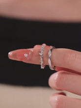 Adjustable Cute Butterfly Promise Rings For Couples In Sterling Silver