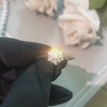 Engravable Solitaire Moissanite Promise Rings For Couples In Sterling Silver