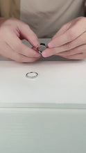 Unique I Love You Matching Heart Couple Rings In Titanium