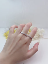 Engravable Frosted Solitaire Infinity Silver Couples Promise Rings