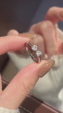 Engravable Unique Moissanite Butterfly Promise Rings Sets In Sterling Silver