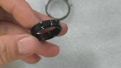 Engravable Titanium Spinner Self Defense Rings For Couples