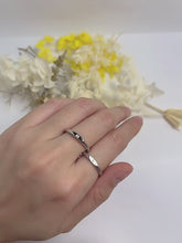 Personalized Matching Initials Silver Promise Rings For Couples