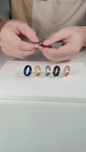 Engravable Matching Titanium Spinner Rings For Couples