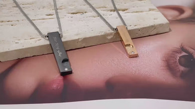 Her King His Queen Matching Heart Couple Necklaces In Titanium