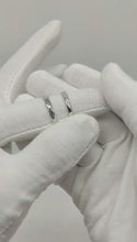 Adjustable Unique Rhombic Couple Promise Rings In Sterling Silver