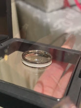 Unique Day And Night Love Promise Rings For Couples In Titanium