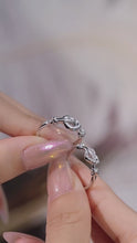 Adjustable Infinity Knot Matching Heart Promise Rings Sets In Sterling Silver