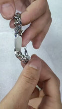 Custom Engravable Titanium Cuban Link ID Bracelets For Couples